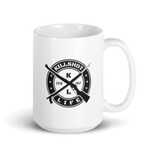 Load image into Gallery viewer, White Glossy KILLSHOT Mug (Shot not Bought Badge)
