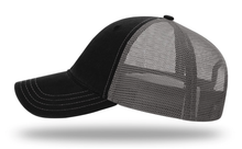 Load image into Gallery viewer, KILLSHOT Life Unstructured Garment Washed Trucker Hat - Black / Charcoal
