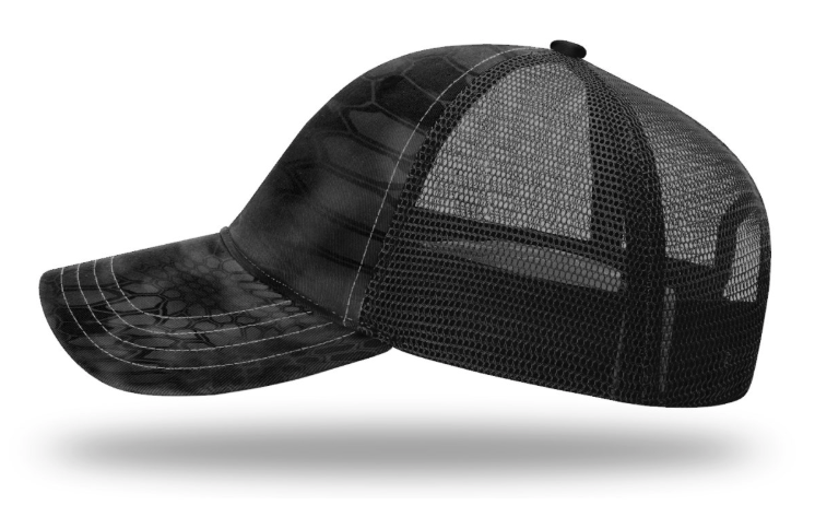 KILLSHOT Life Garment Washed Camo Trucker Hat - Kryptek Typhon / Black