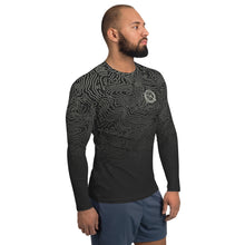 Load image into Gallery viewer, Men&#39;s Dark Topo UPF Rashguard
