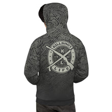 Load image into Gallery viewer, KILLSHOT Dark Topo Hoodie - Topo Hunting and Spearfishing Collection
