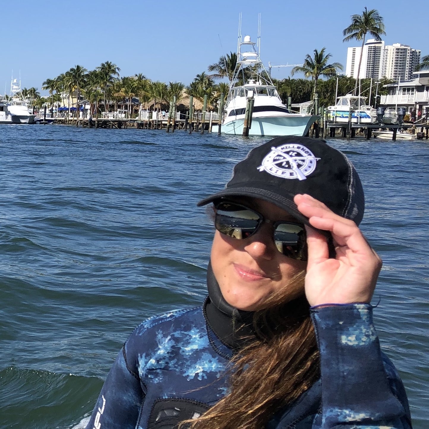 KILLSHOT Life Unstructured Garment Washed Trucker Hat - Black / Charcoal