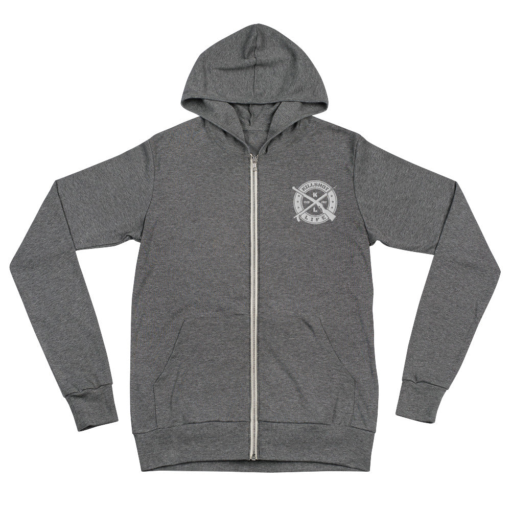Embroidered KILLSHOT Lightweight Zip Hoodie